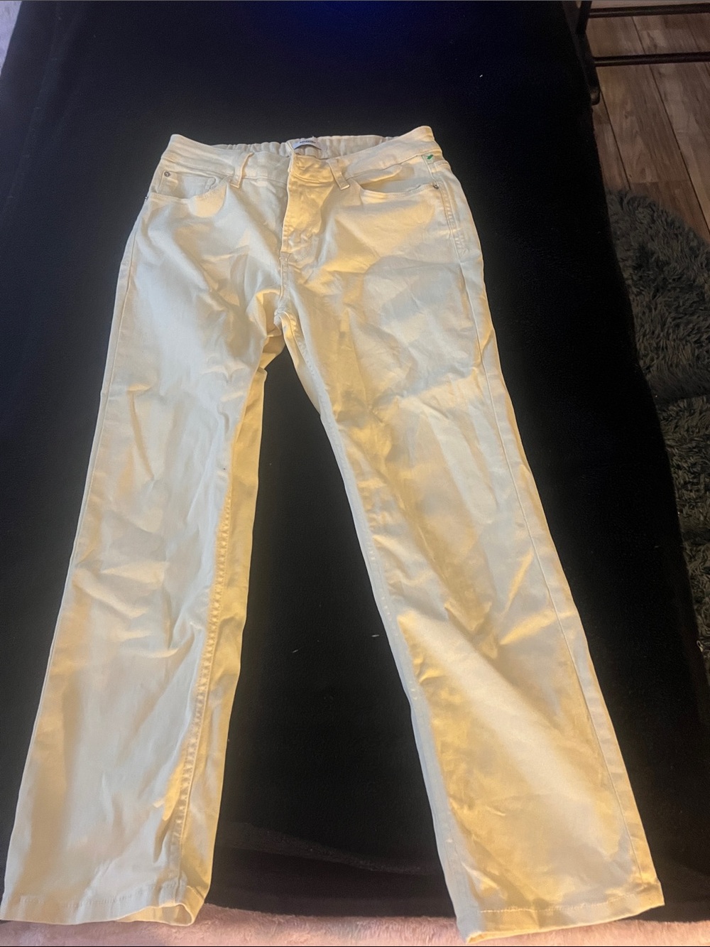 Kensie Straight-Leg White Women's Jeans
